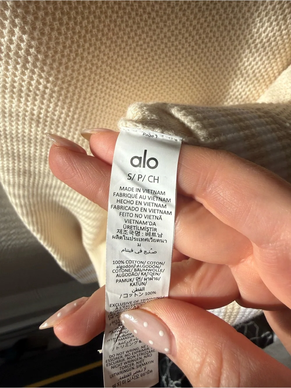 ALO Yoga Tennis Club Sweater Knit Dress in Oatmeal/White
